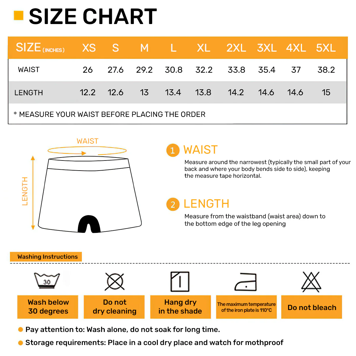 I Love Every Inch Of Your Body - Personalized Men's Boxer Briefs - Image 6