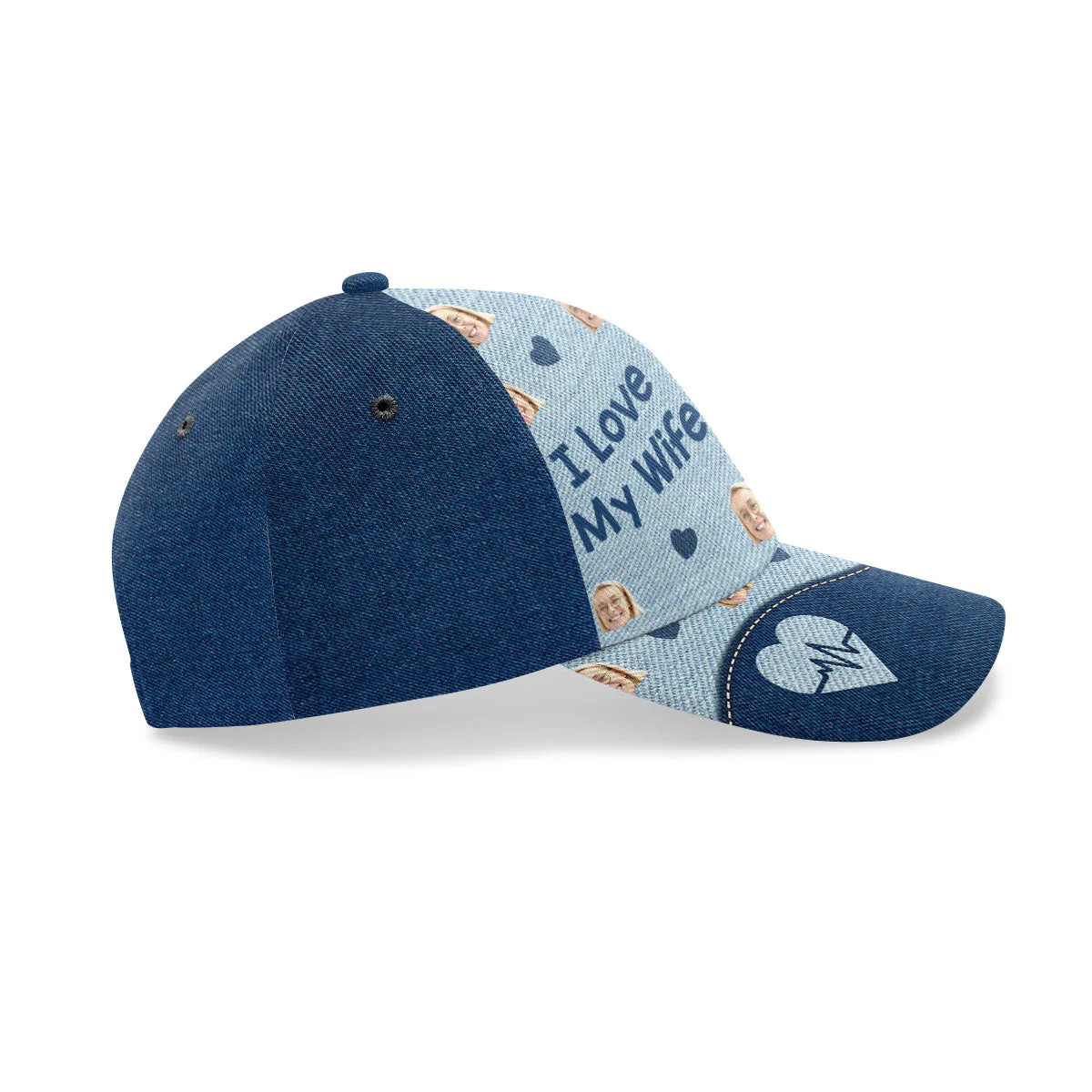 I Love My Wife - Personalized Classic Cap - Image 4