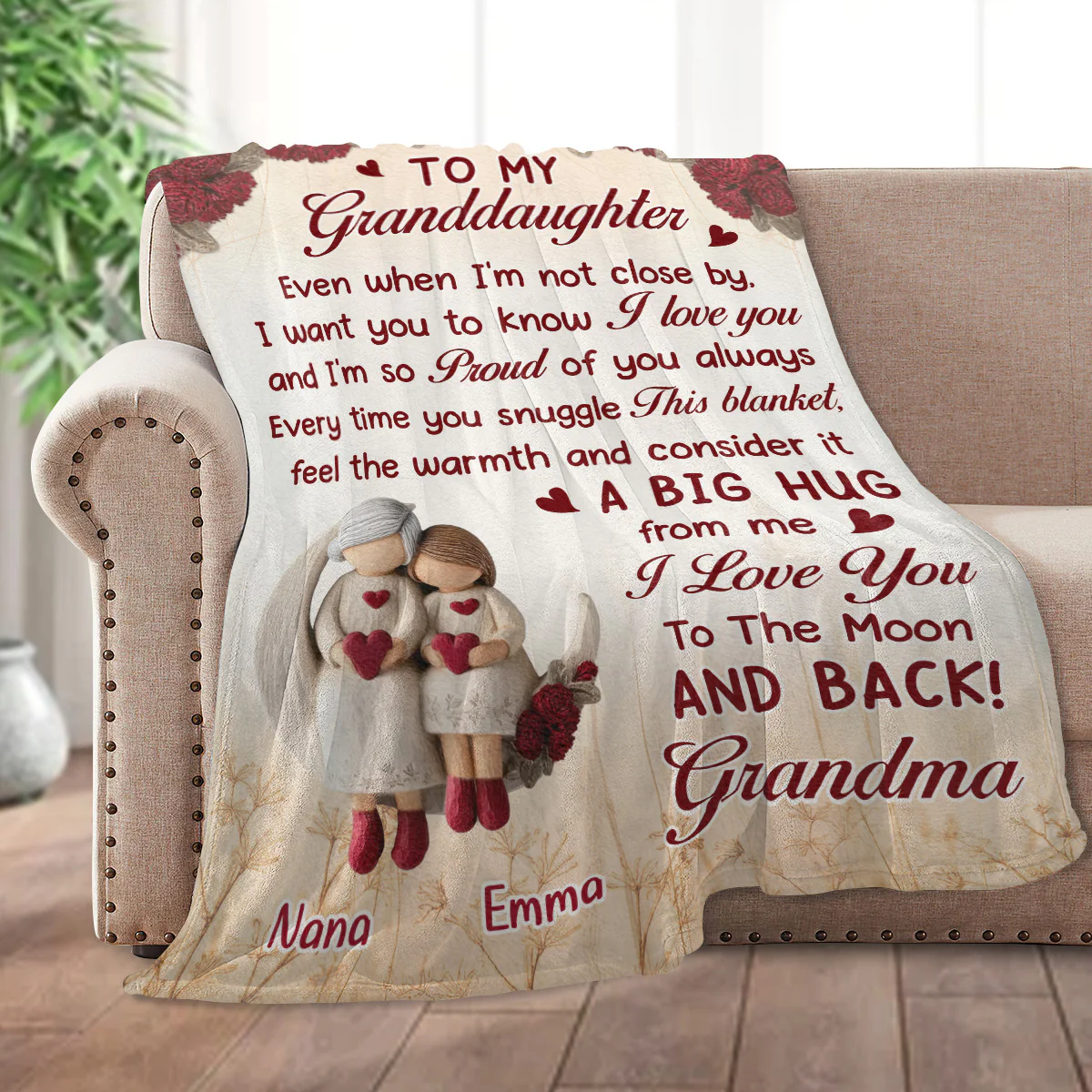 I Love You Always - Personalized Fleece Blanket - Image 2