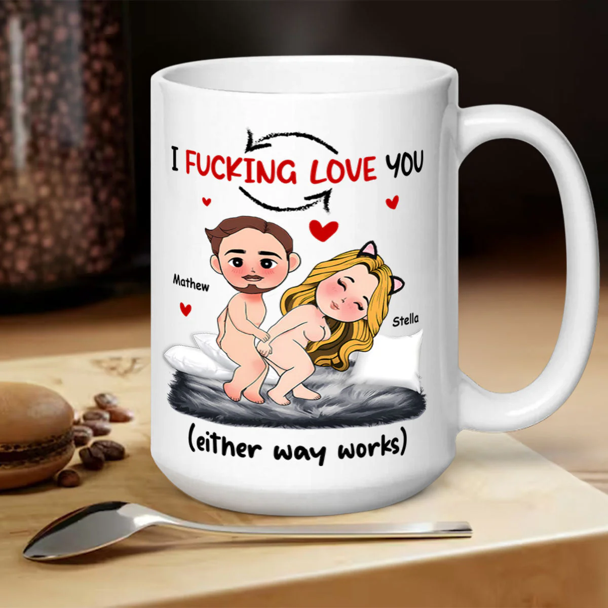 I Love You (Either Way Works) - Personalized Mug - Image 4