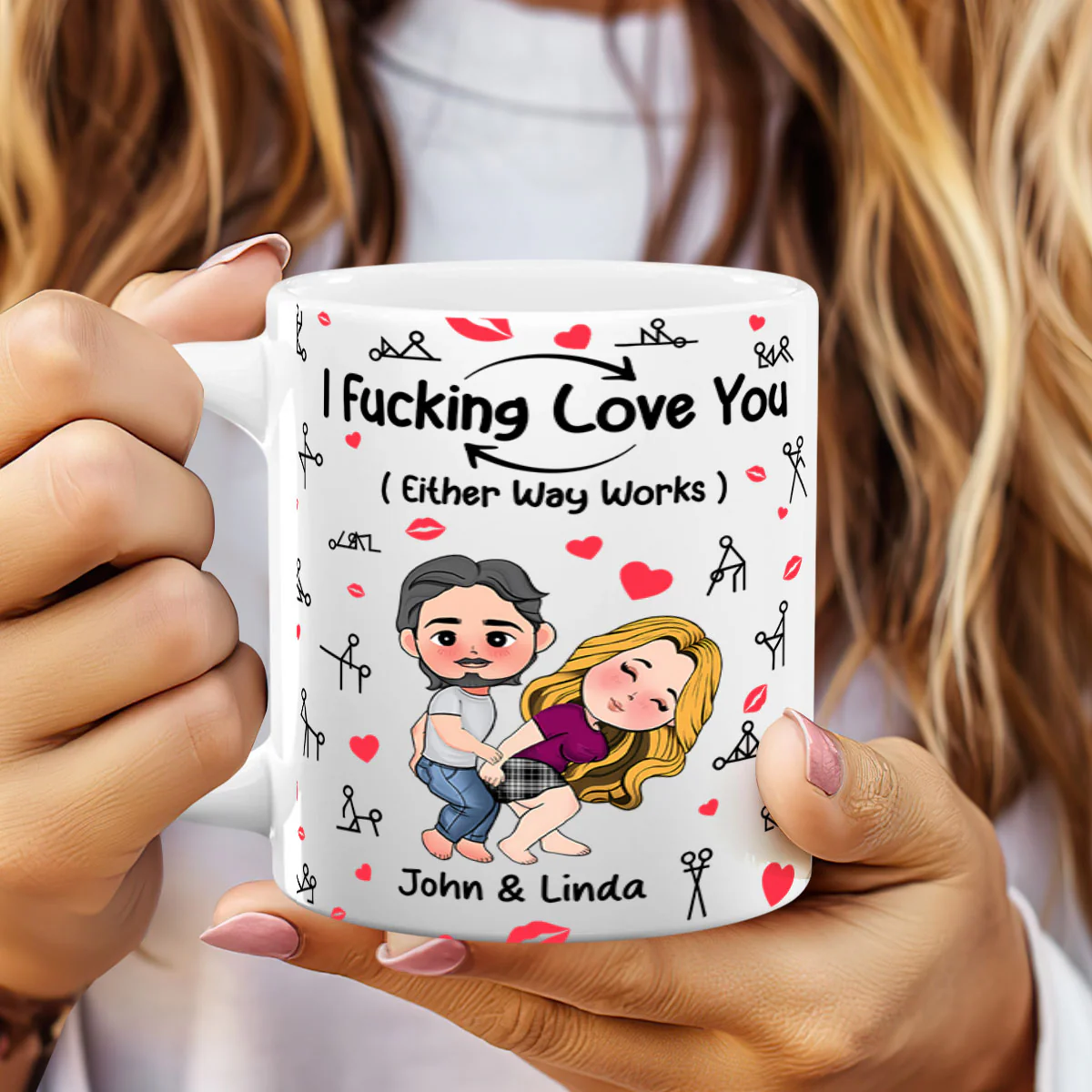 I Love You Either Way Works - Personalized Mug - Image 2