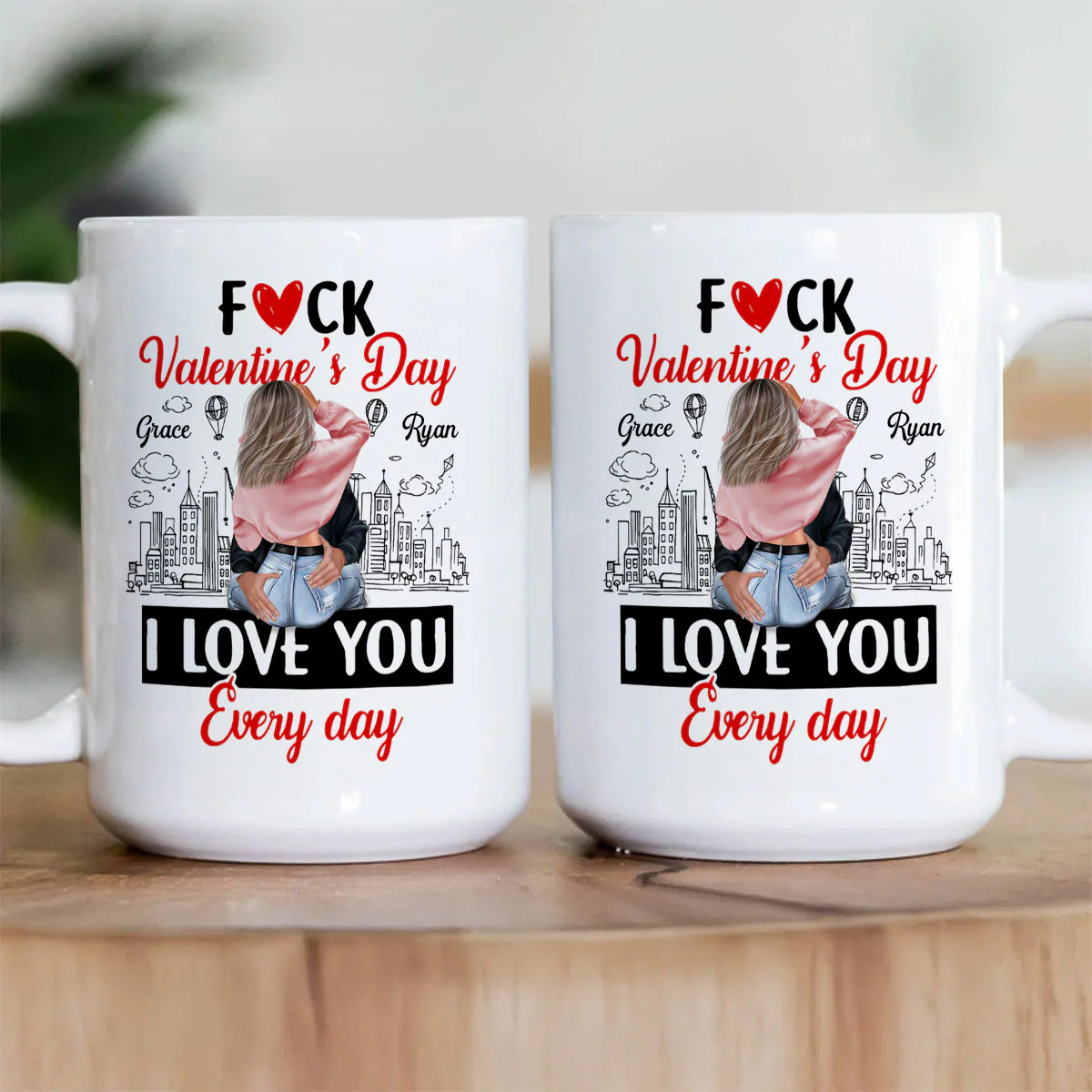 I Love You Every Day - Personalized Ceramic Coffee Mug - Image 3