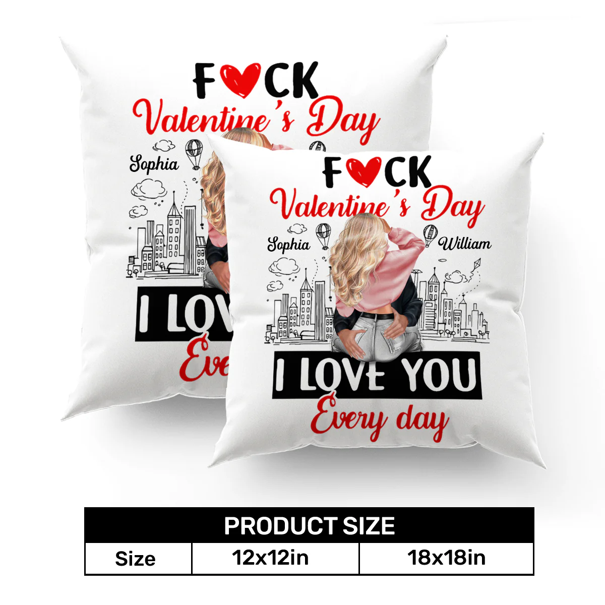 I Love You Every Day - Personalized Crystal Velvet Pillow - Image 7