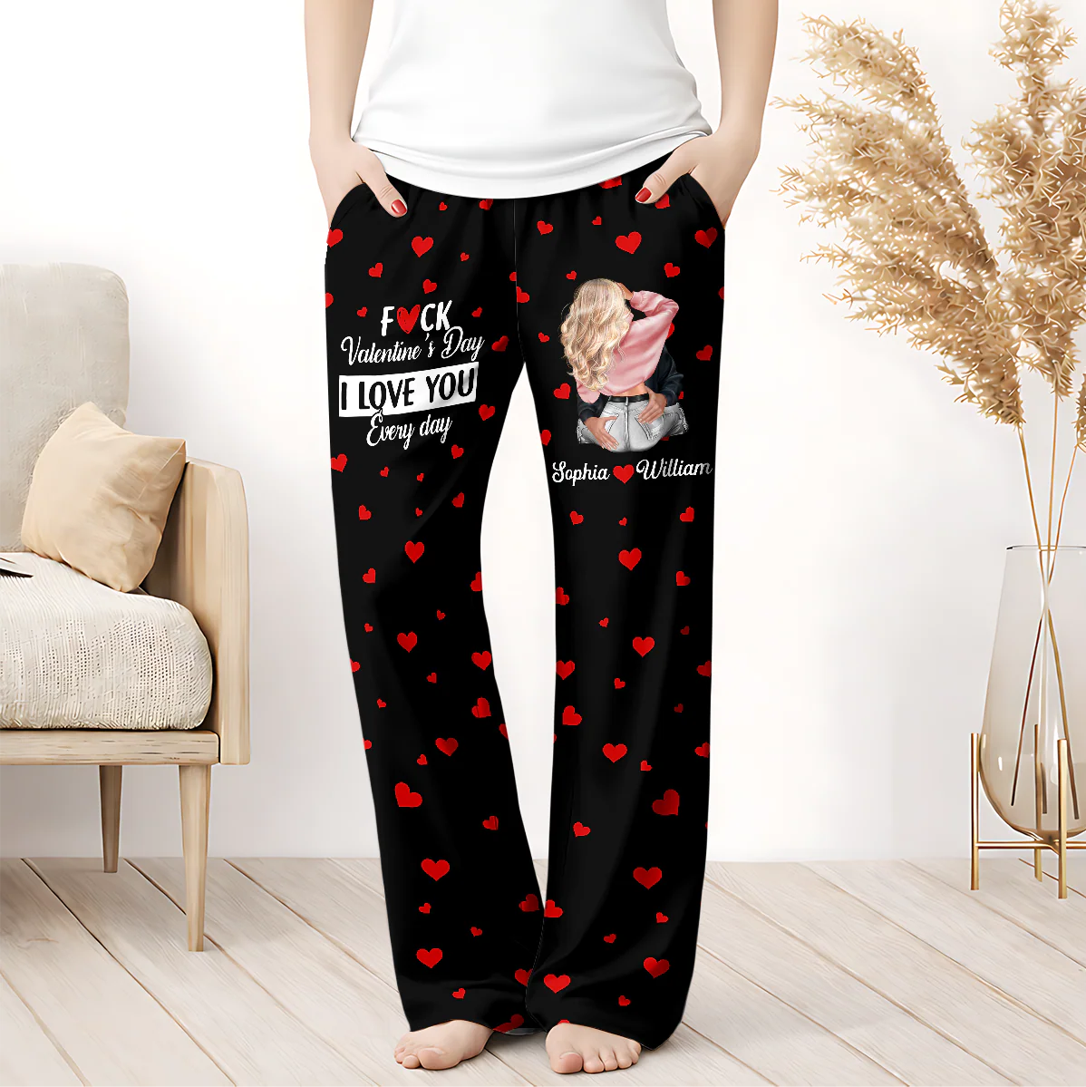 I Love You Every Day - Personalized Lounge Pants - Image 2