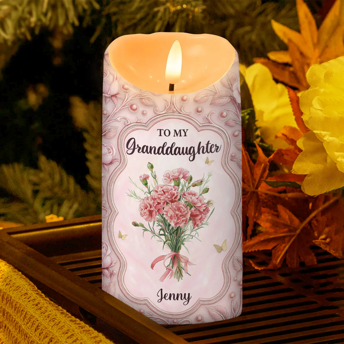 I Love You Forever - Personalized Flameless LED Candle - Image 3