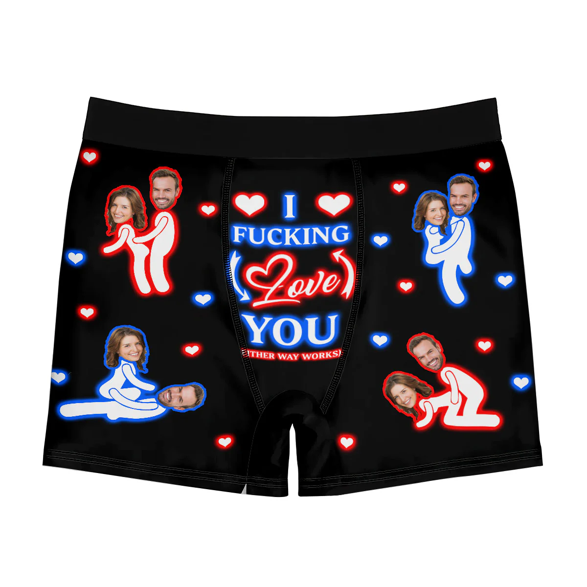 I Love You - Personalized Men's Boxer Briefs - Image 4