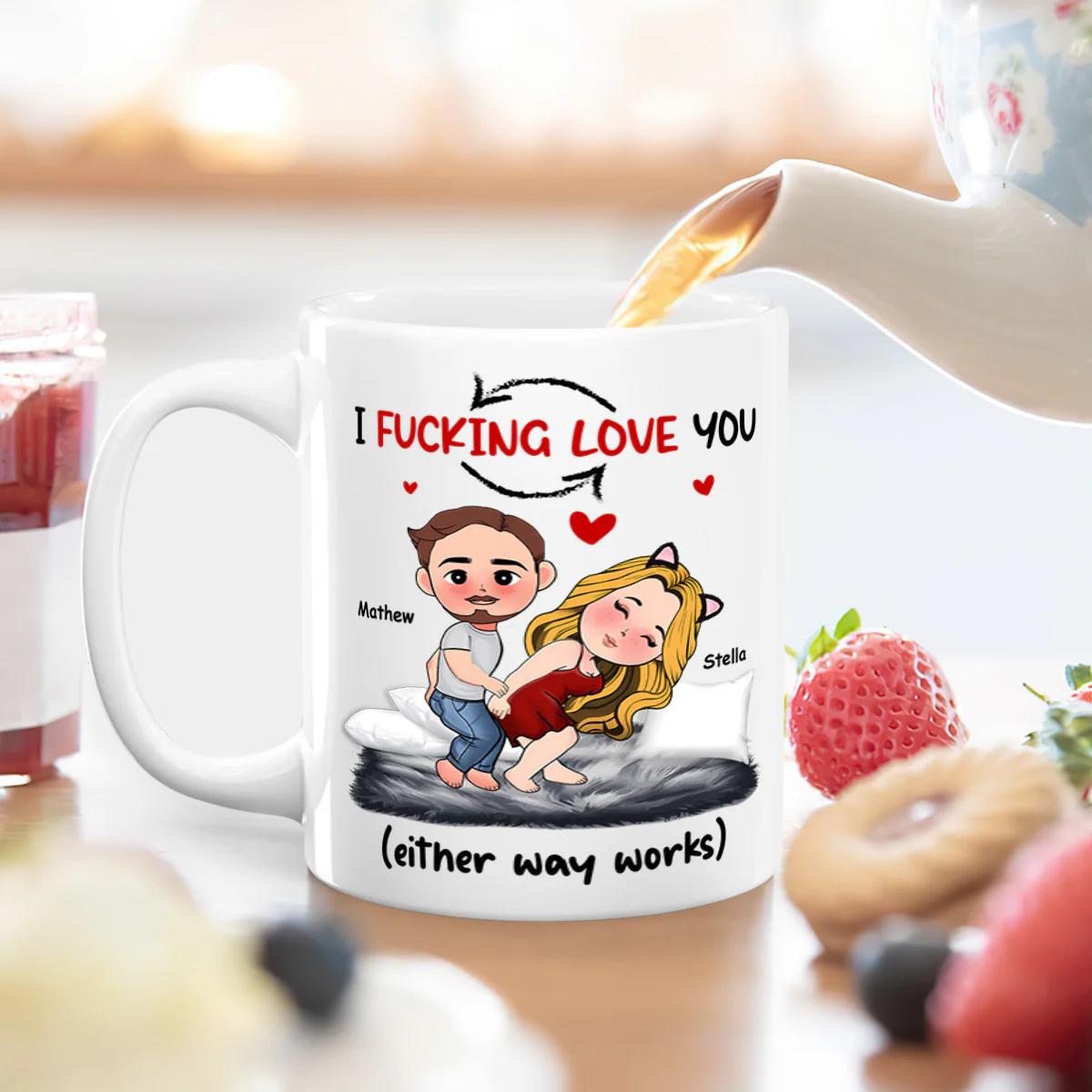 I Love You - Personalized Mug - Image 4