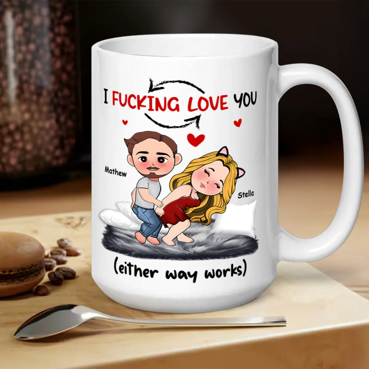 I Love You - Personalized Mug - Image 5