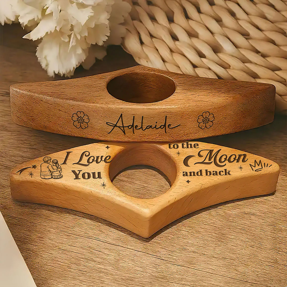 I Love You To The Moon And Back - Personalized Book Page Holder - Image 3