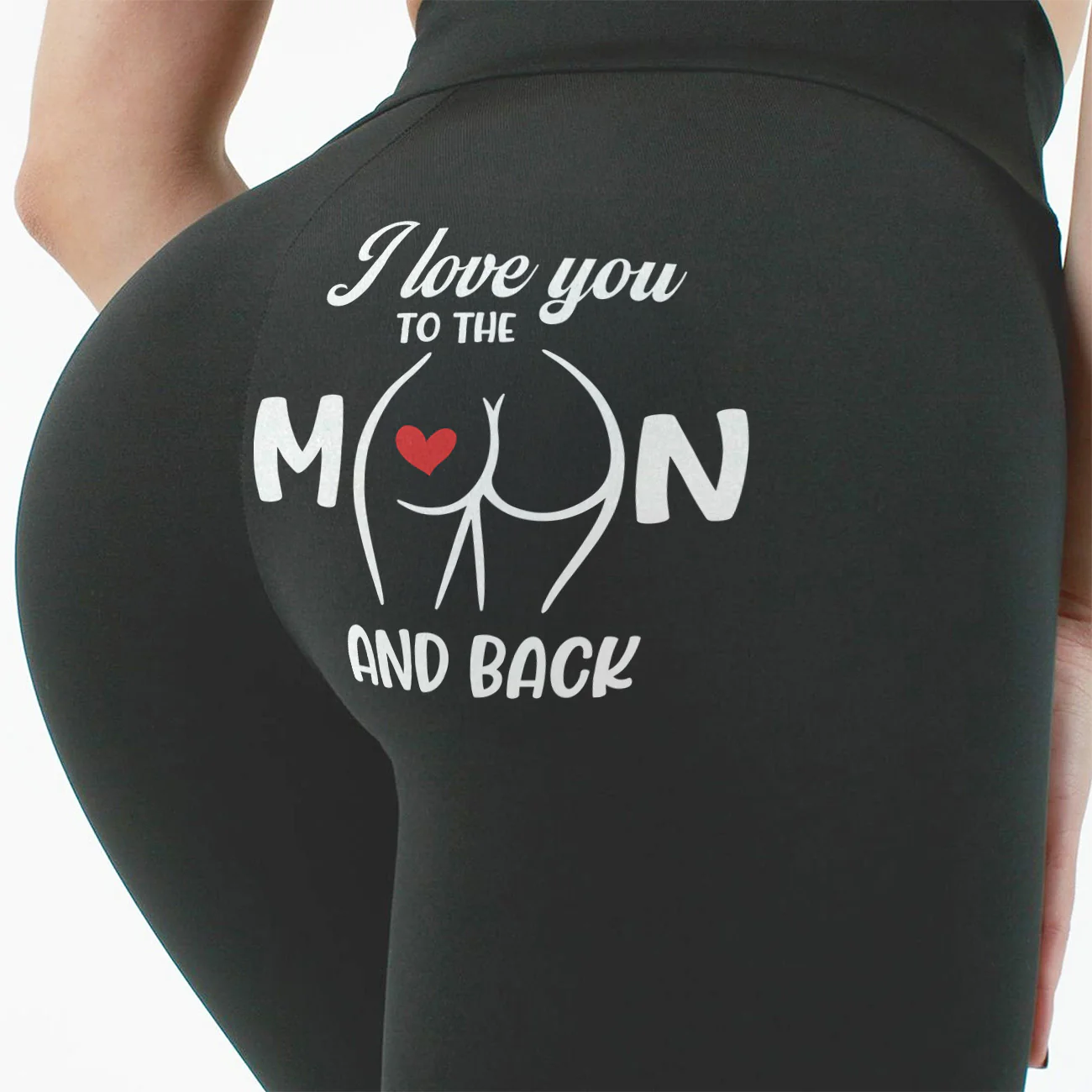 I Love You To The Moon And Back - Personalized Leggings - Image 2
