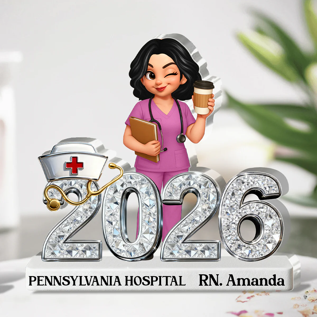 I'm A Nurse - Personalized Custom Shaped Acrylic Plaque