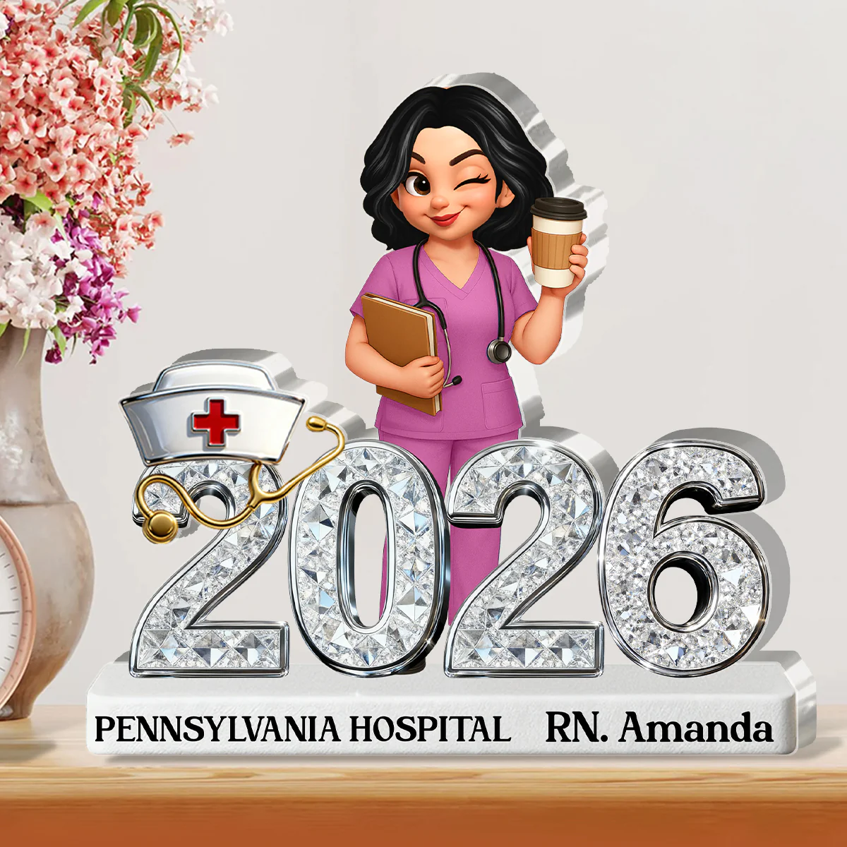 I'm A Nurse - Personalized Custom Shaped Acrylic Plaque - Image 2
