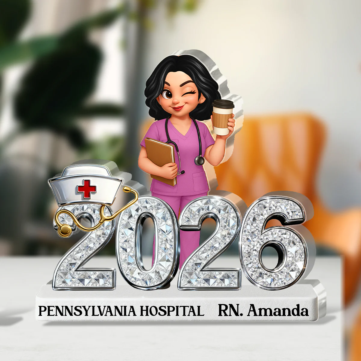 I'm A Nurse - Personalized Custom Shaped Acrylic Plaque - Image 3