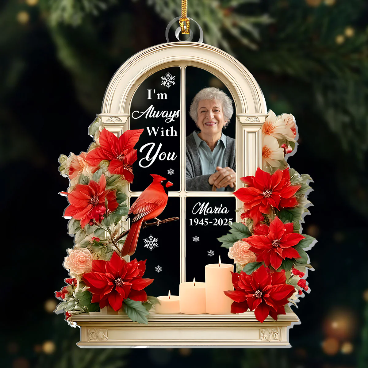 I'm Always With You - Personalized 1-Layer Acrylic Ornament