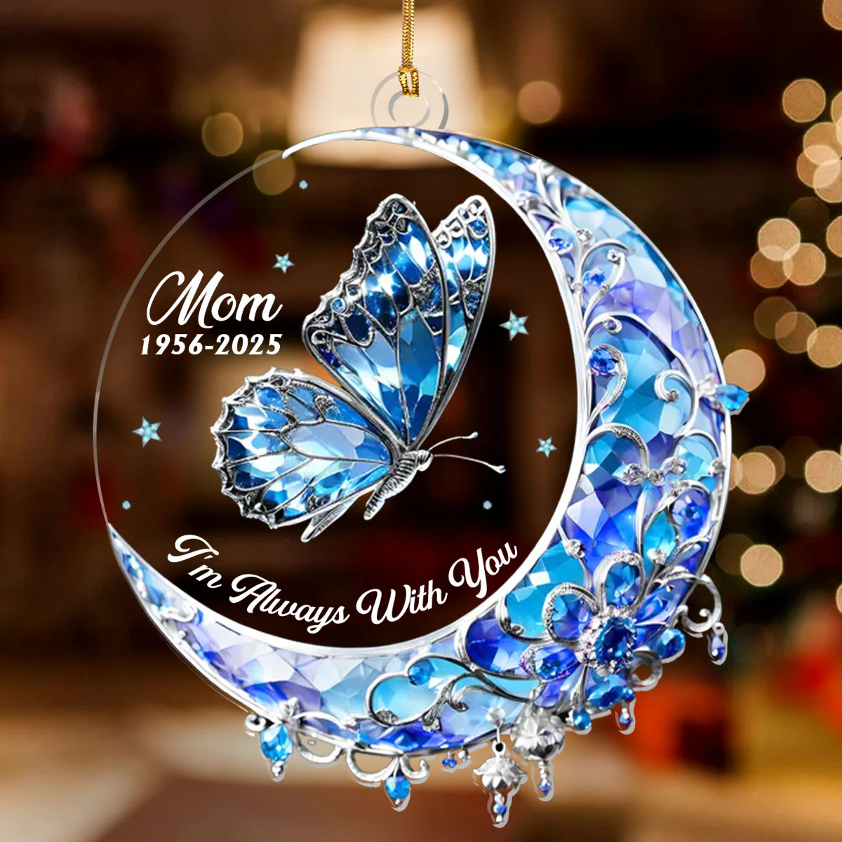 I'm Always With You - Personalized 1-Layer Acrylic Ornament - Image 2