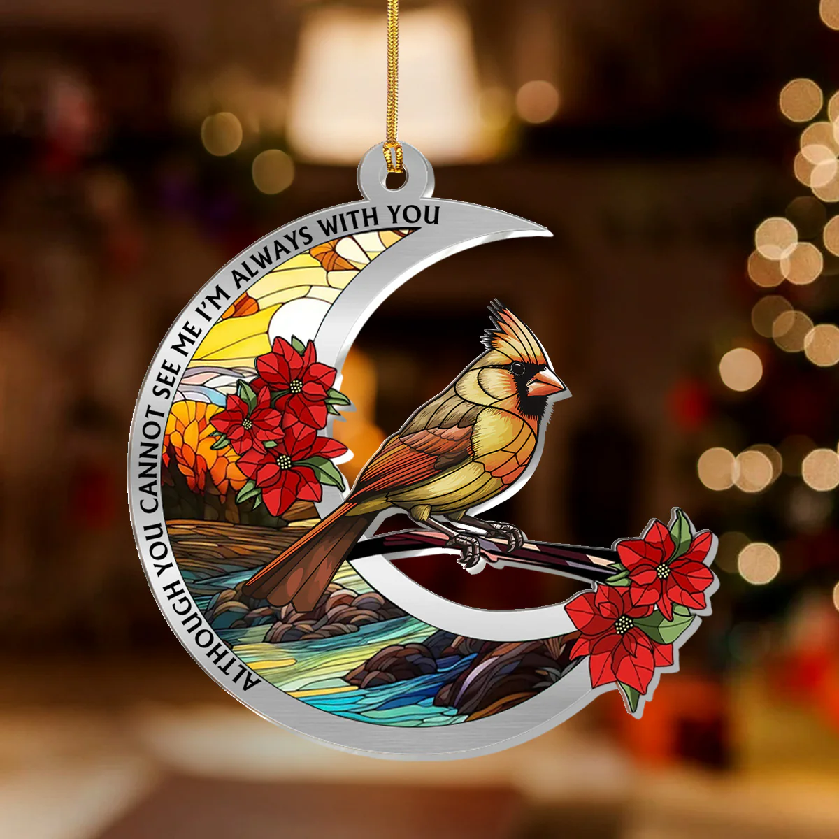 I'm Always With You - Personalized 1-Layer Acrylic Ornament - Image 2