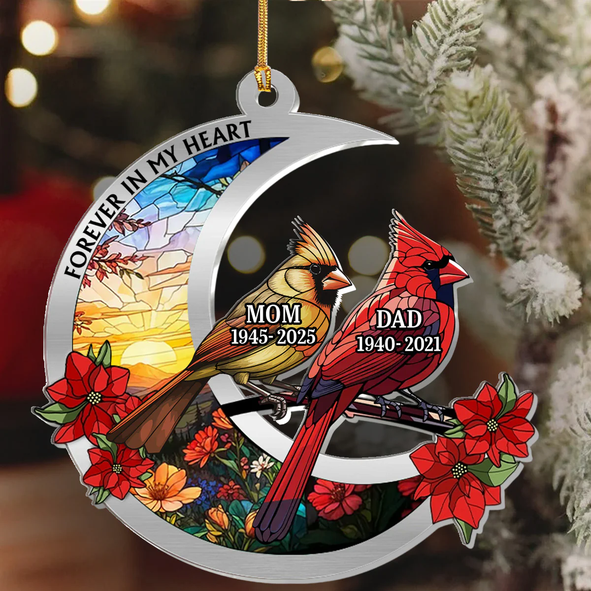 I'm Always With You - Personalized 1-Layer Acrylic Ornament - Image 6