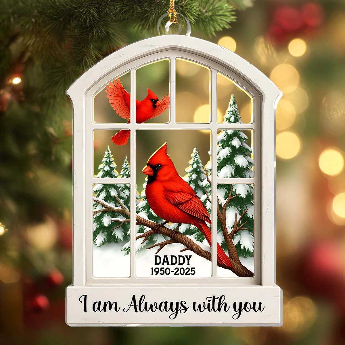 I'm Always With You - Personalized 1-Layer Acrylic Ornament - Image 6