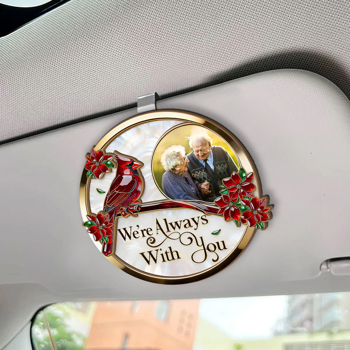 I'm Always With You - Personalized Car Visor Clip - Image 2
