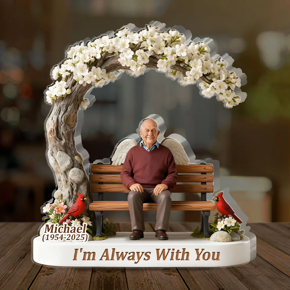 I'm Always With You - Personalized Custom Shaped Acrylic Plaque - Image 3
