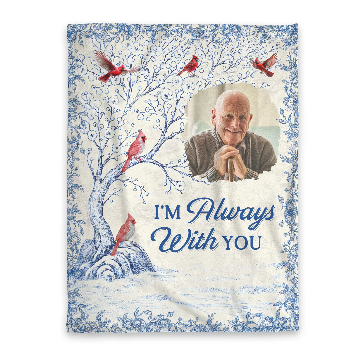 I'm Always With You - Personalized Fleece Blanket - Image 3