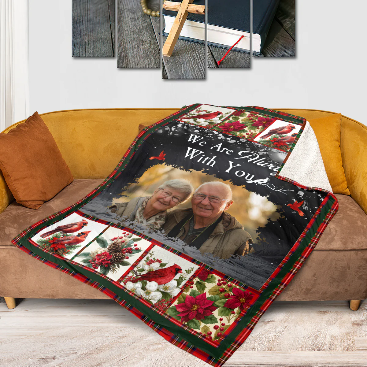 I'm Always With You - Personalized Fleece Blanket - Image 2