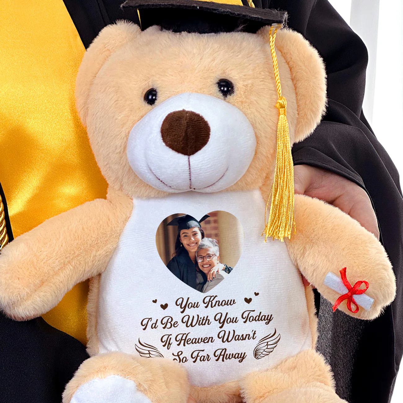 I'm Always With You - Personalized Graduation Teddy Bear - Image 2