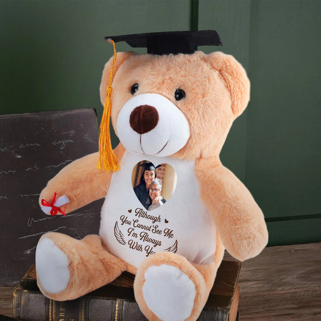 I'm Always With You - Personalized Graduation Teddy Bear - Image 4