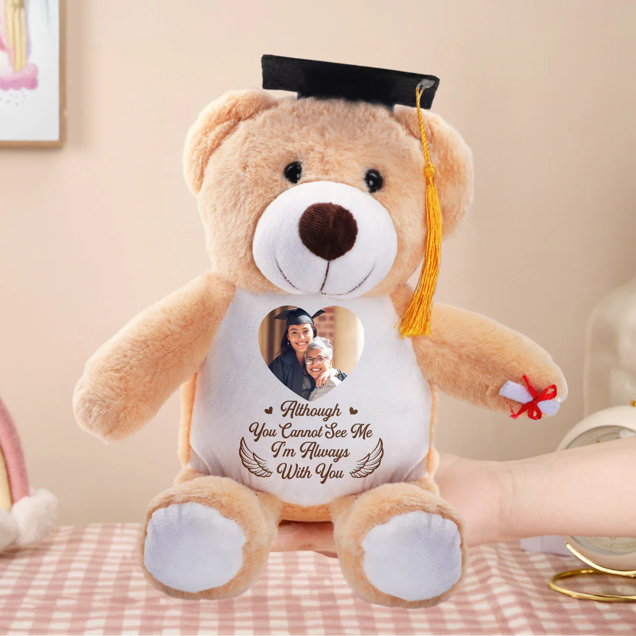 I'm Always With You - Personalized Graduation Teddy Bear - Image 5