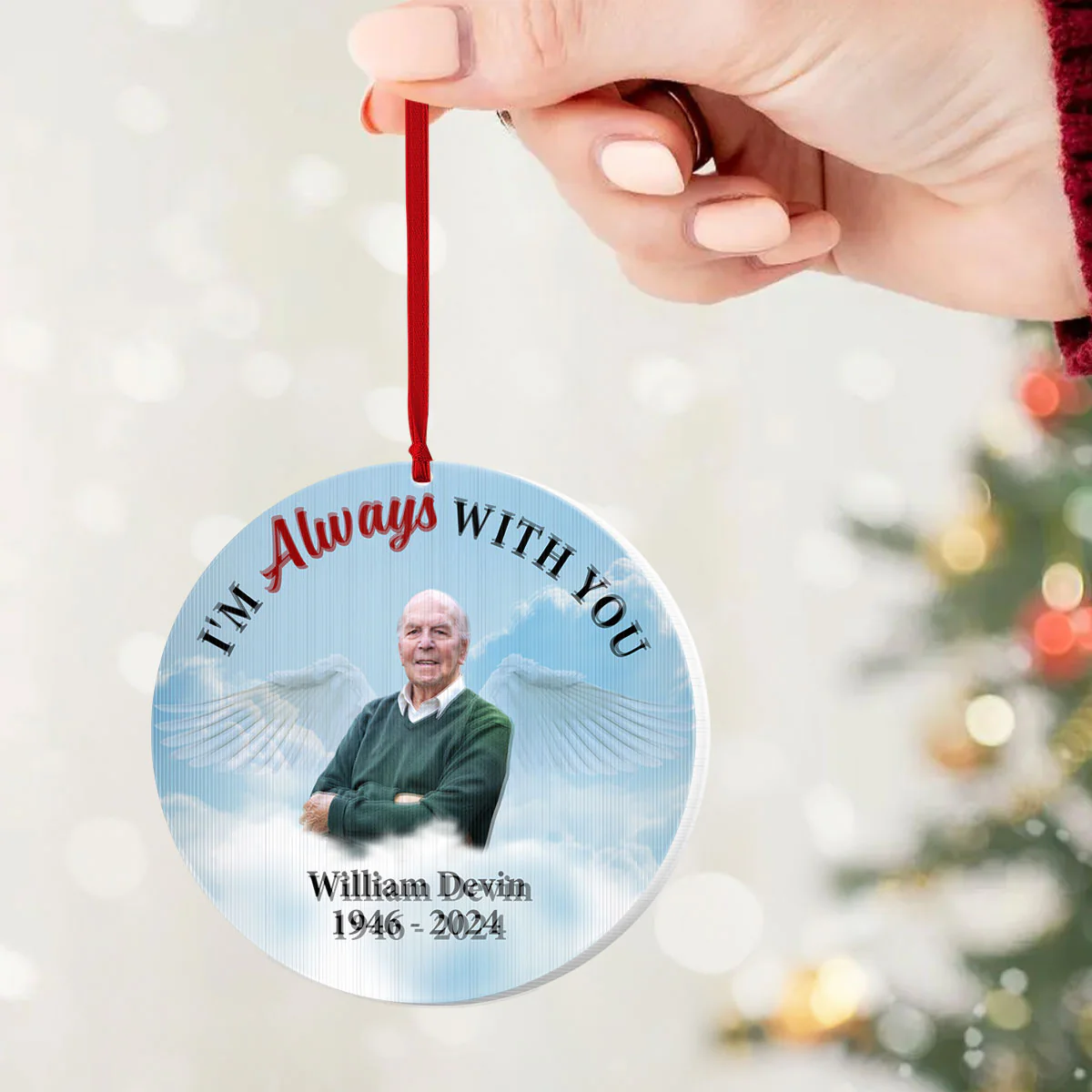 I'm Always With You - Personalized Magic Ornament - Image 3