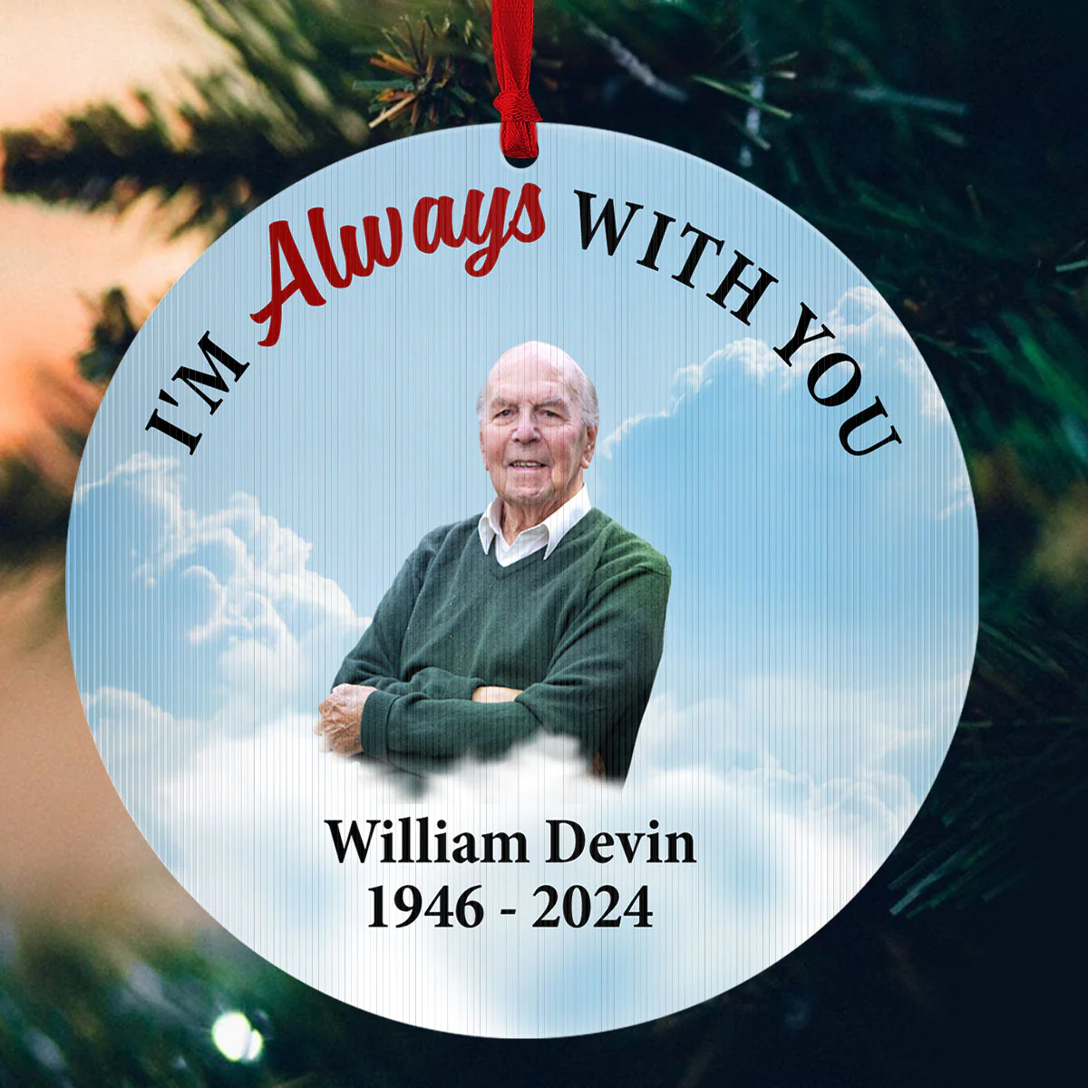 I'm Always With You - Personalized Magic Ornament - Image 4