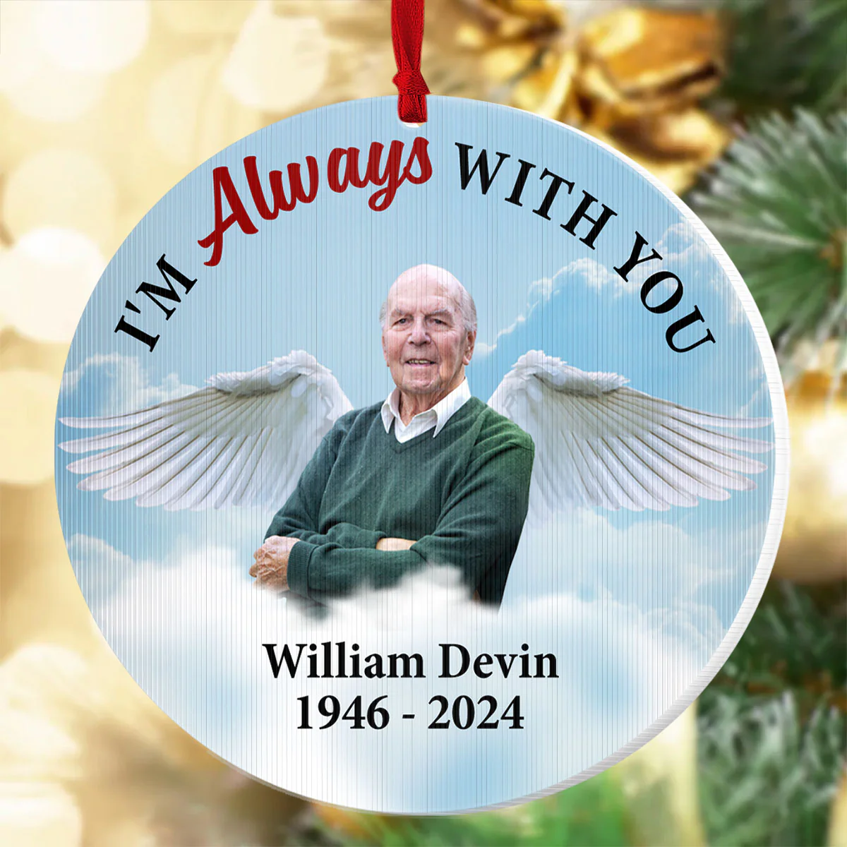 I'm Always With You - Personalized Magic Ornament - Image 5