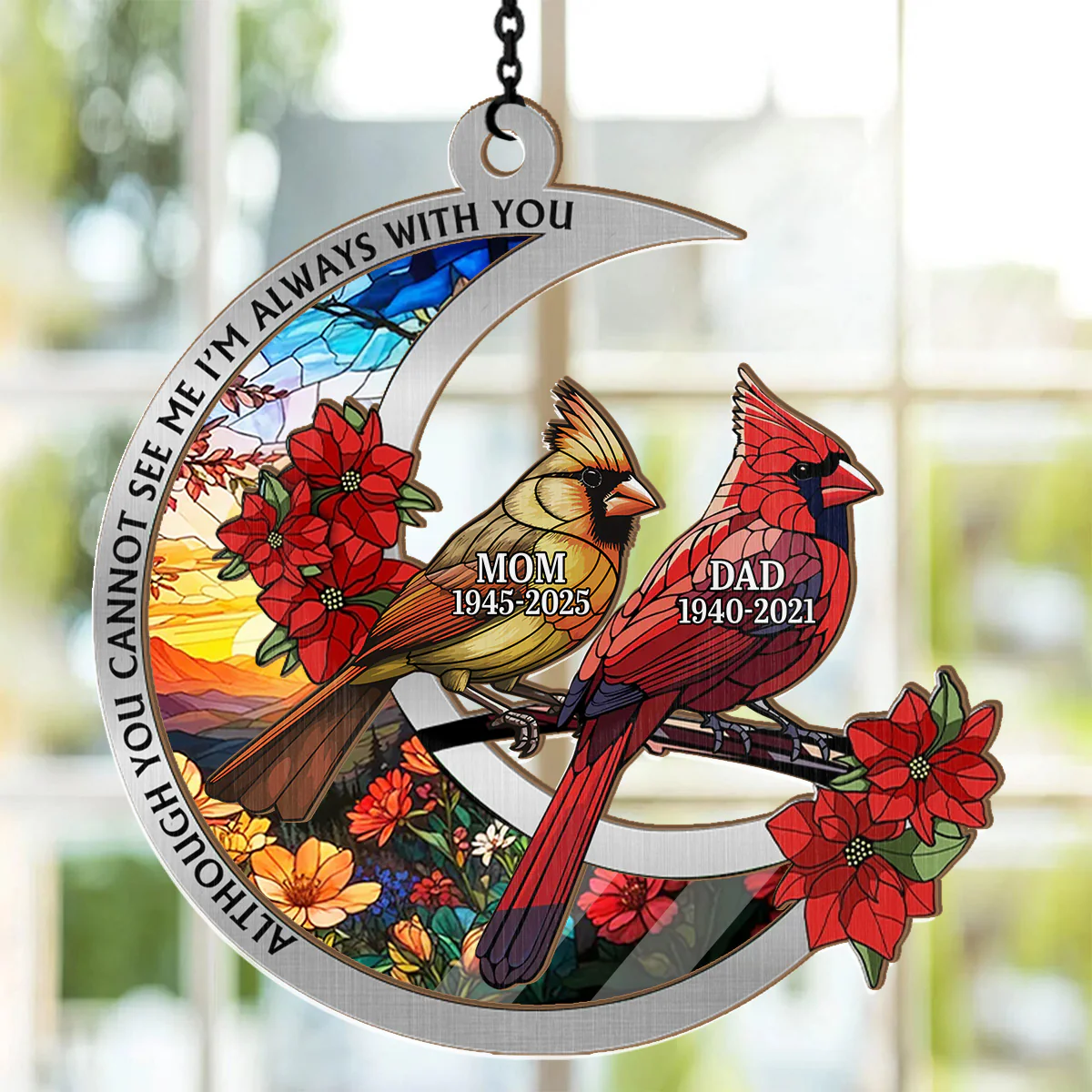I'm Always With You - Personalized Window Hanging Suncatcher - Image 2