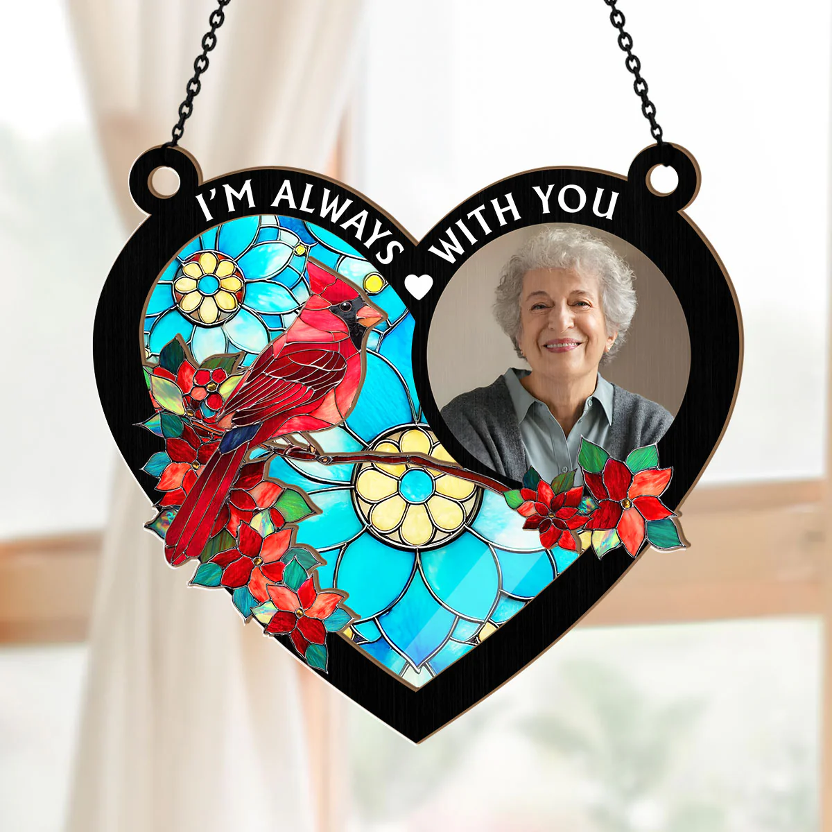 I'm Always With You - Personalized Window Hanging Suncatcher - Image 5