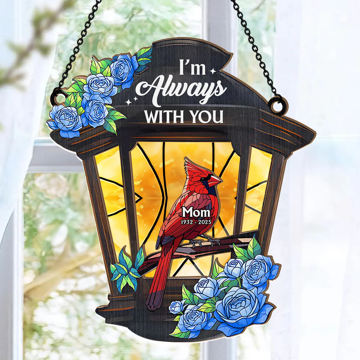 I'm Always With You - Personalized Window Hanging Suncatcher - Image 6