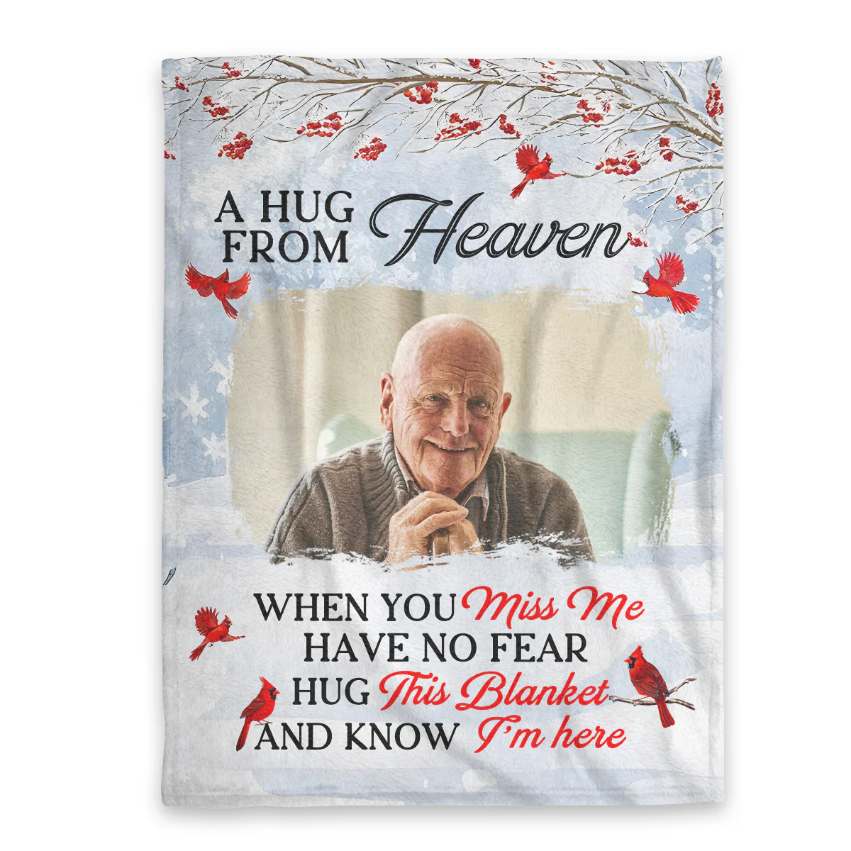 I'm Here - Personalized Fleece Blanket - Image 3