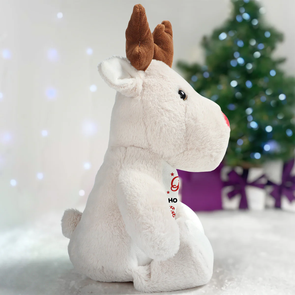 I'm Kind Smart Loved - Personalized Stuffed Reindeer - Image 4