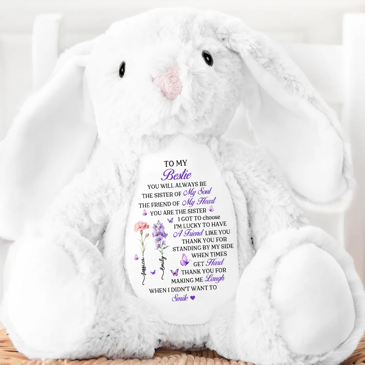 I’m Lucky To Have A Friend Like You - Personalized Stuffed Bunny