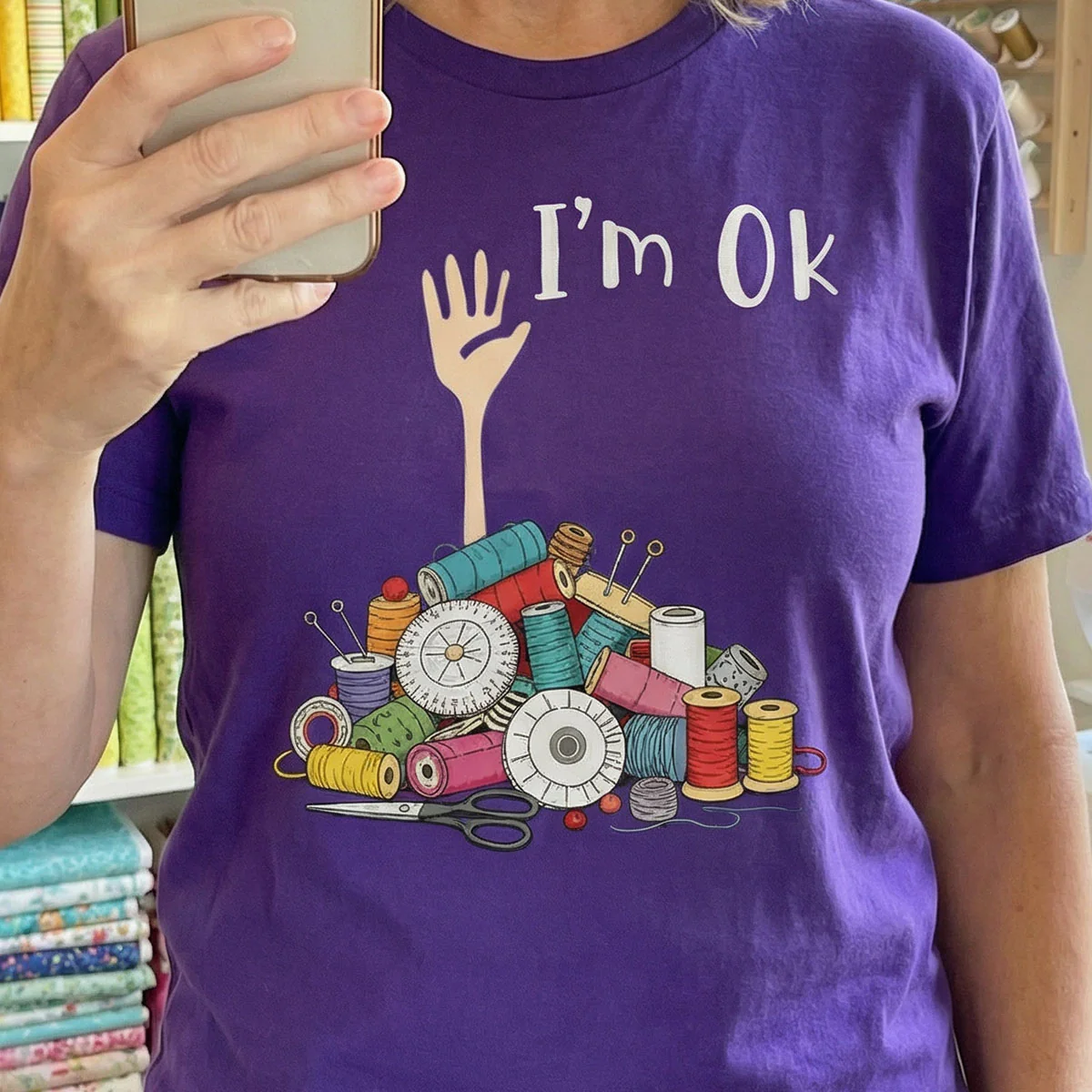 I'm OK - Personalized 2D Unisex T-shirt - Image 2