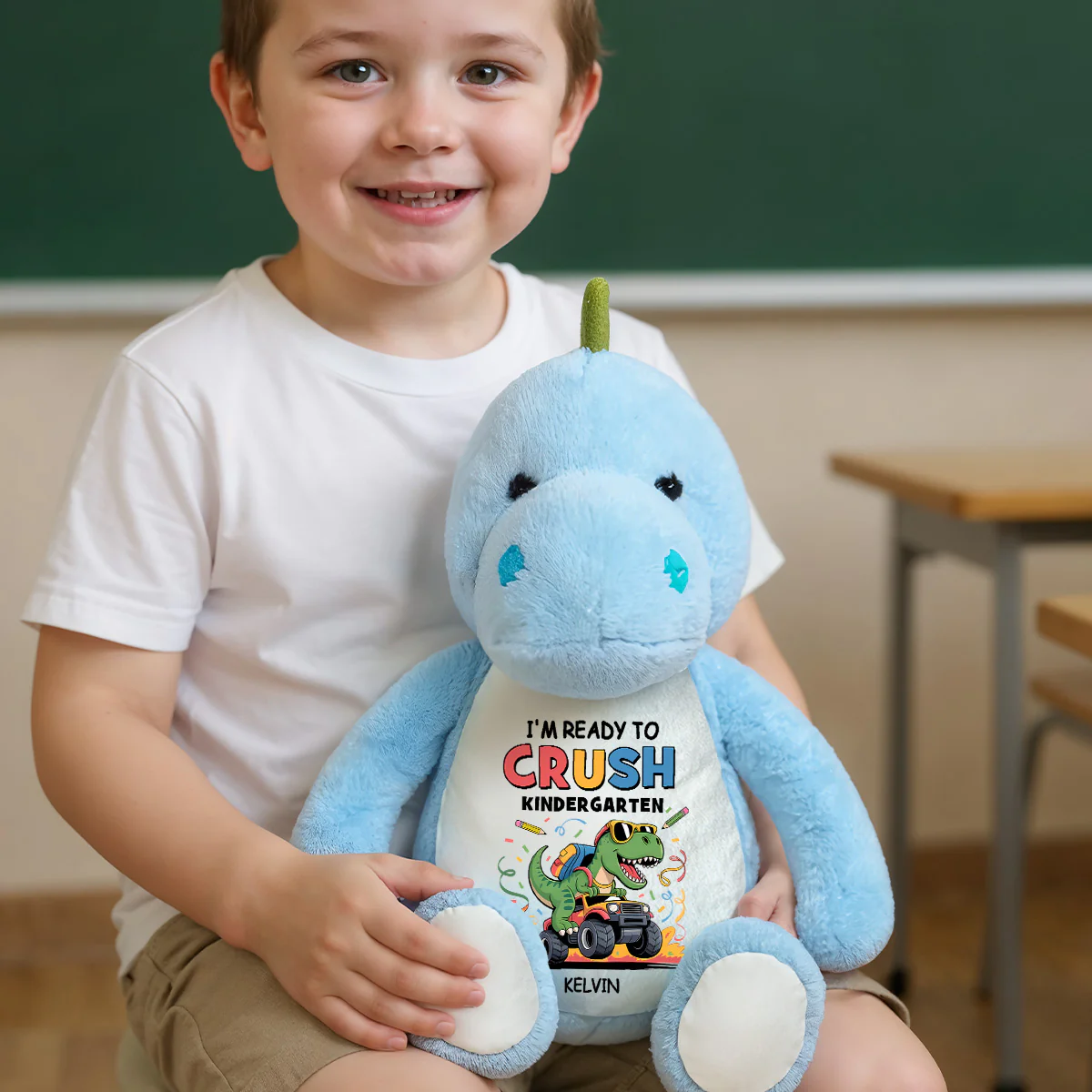 I'm Ready To Crush - Personalized Stuffed Dinosaur - Image 3