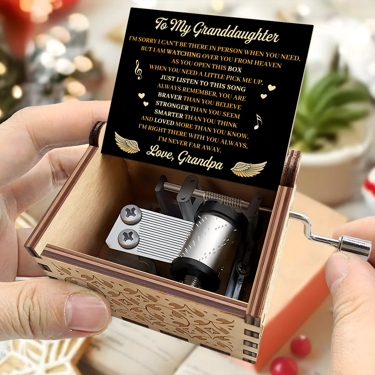 I'm Right There With You Always - Personalized Music Box - Image 4