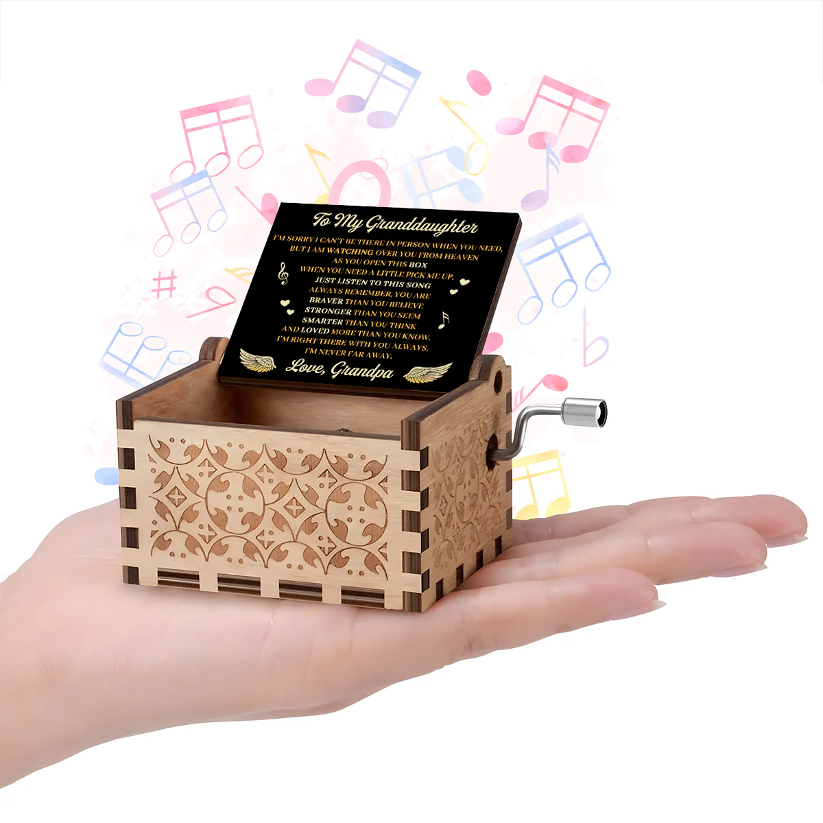 I'm Right There With You Always - Personalized Music Box - Image 6