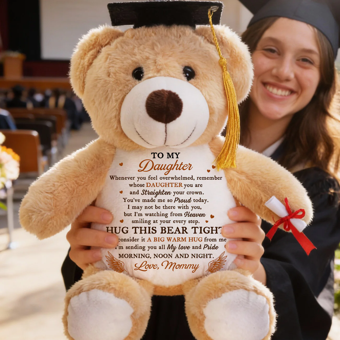 I'm Sending You All My Love And Pride - Personalized Graduation Teddy Bear - Image 2