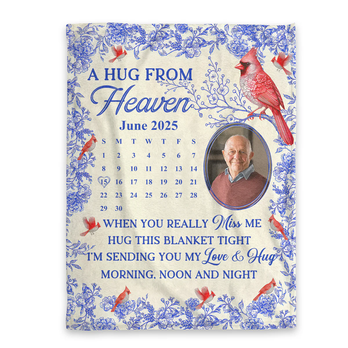 I'm Sending You My Love - Personalized Fleece Blanket - Image 3