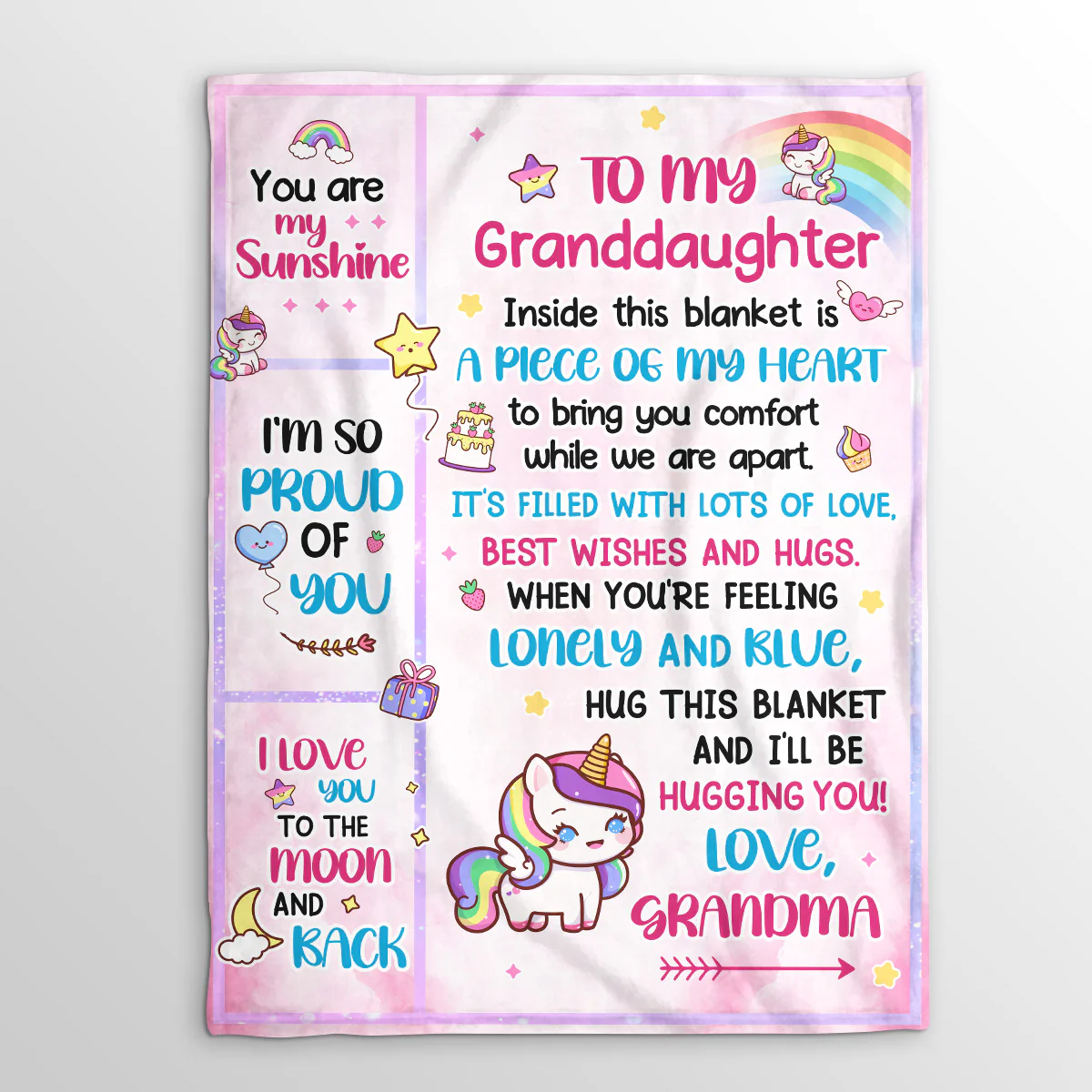 I'm So Proud Of You - Personalized Fleece Blanket - Image 3