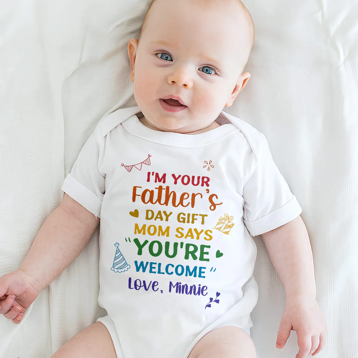 I'm Your Father's Day Gift - Personalized Baby Onesie - Image 3