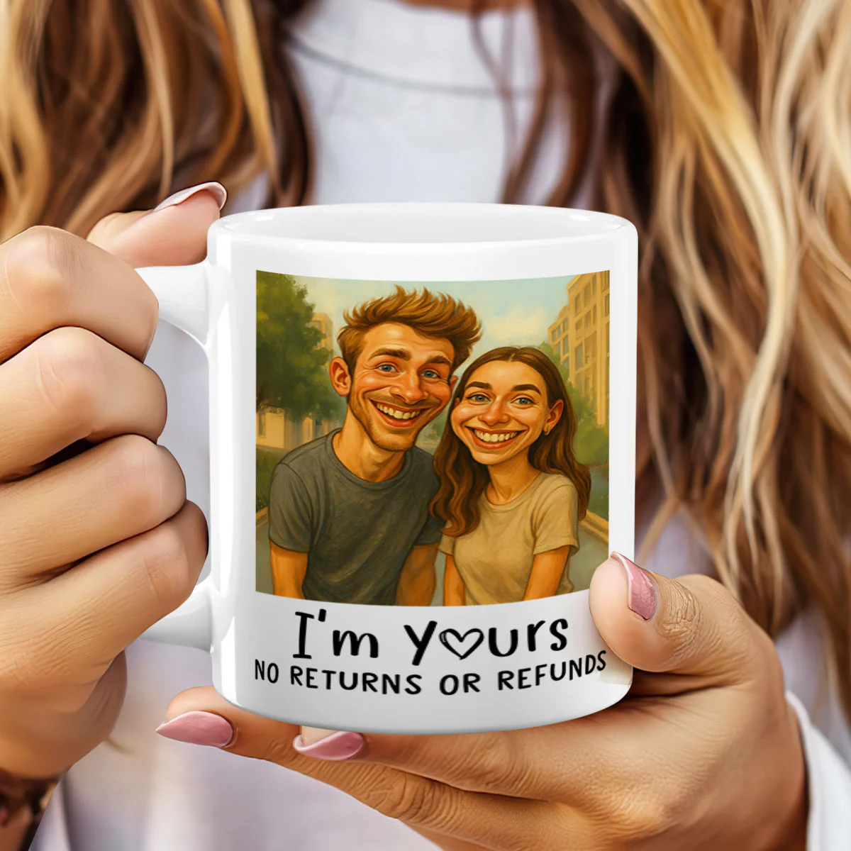 I'm Yours No Returns Or Refunds - Personalized Ceramic Coffee Mug - Image 2