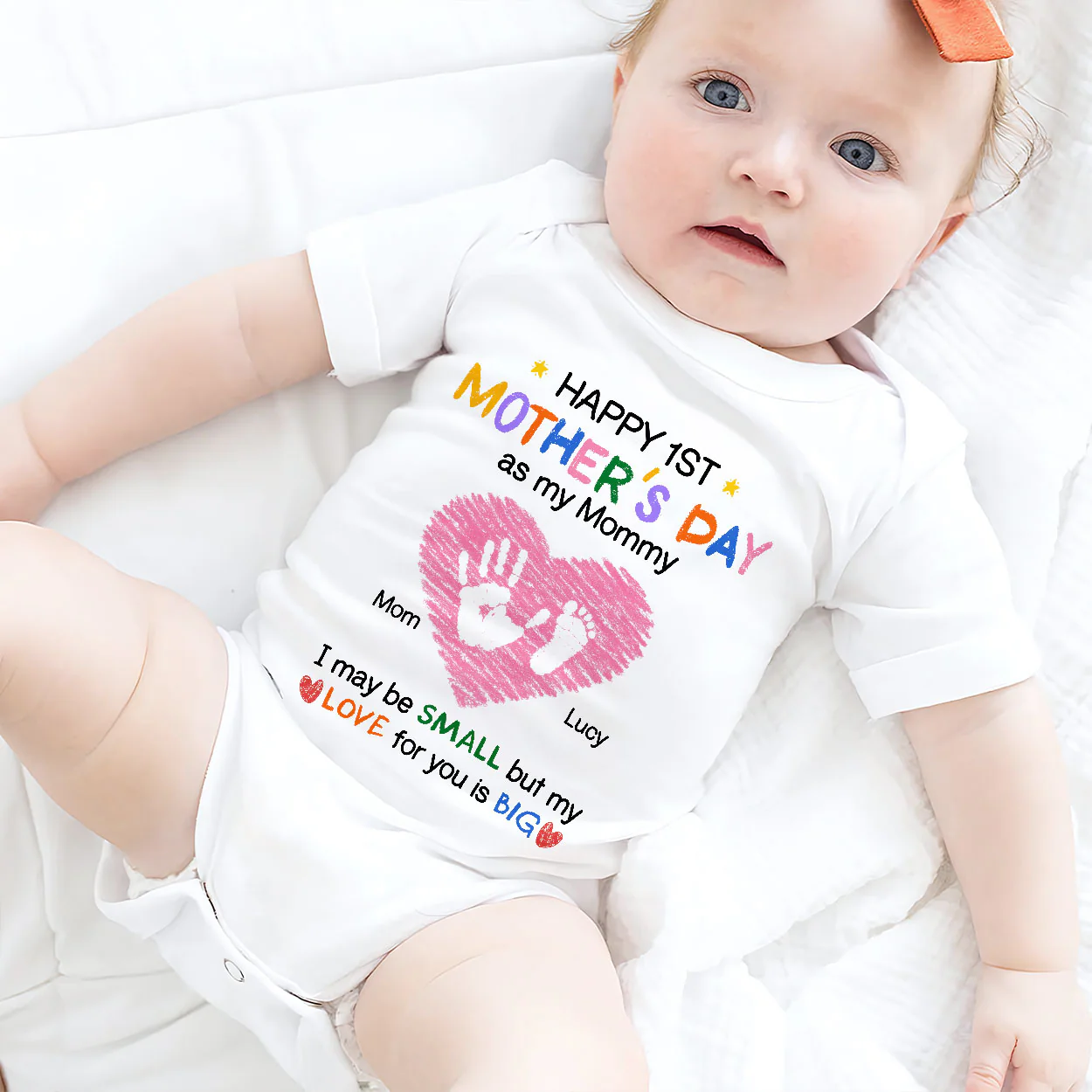 I May Be Small But My Love For You Is Big - Personalized Baby Onesie - Image 2