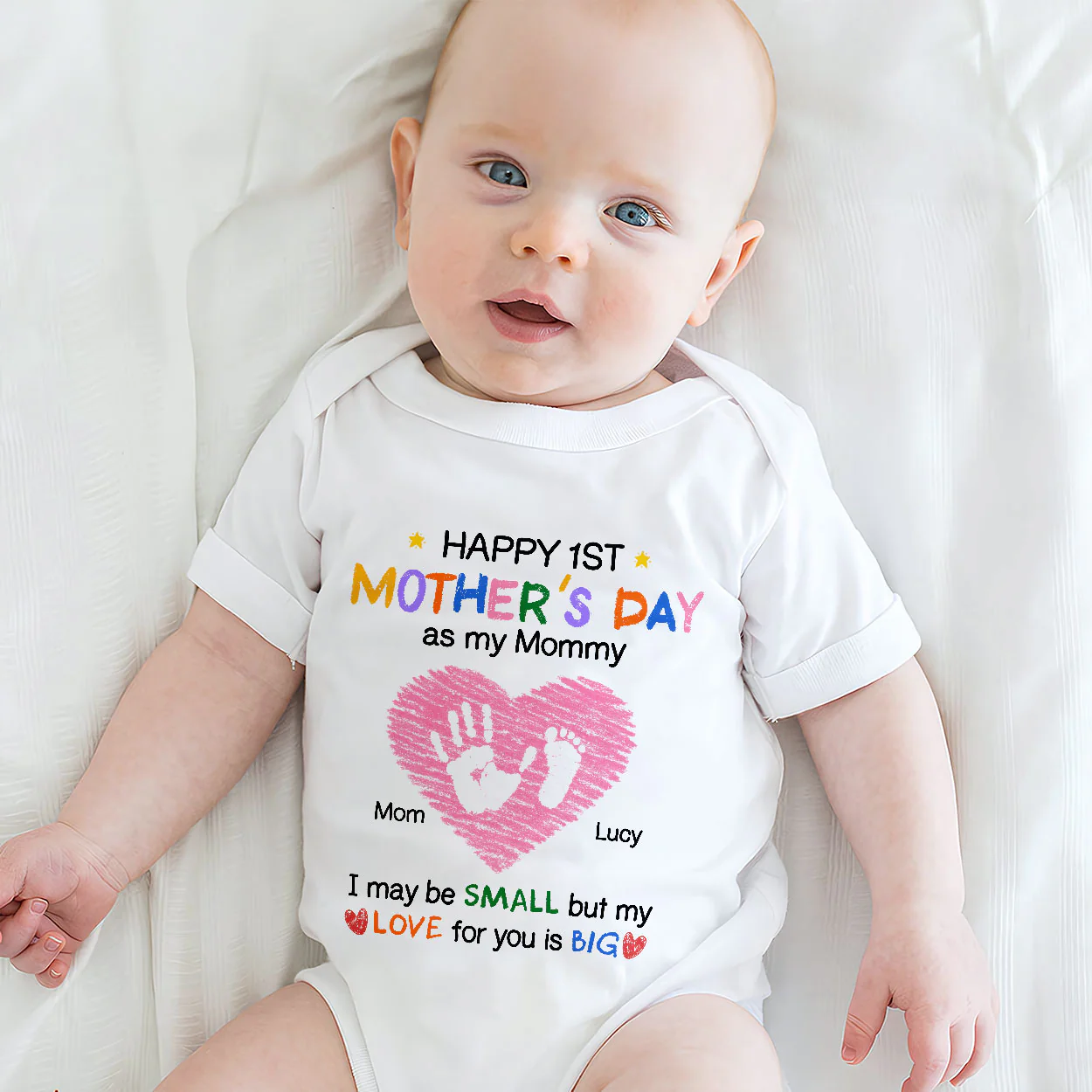 I May Be Small But My Love For You Is Big - Personalized Baby Onesie - Image 3