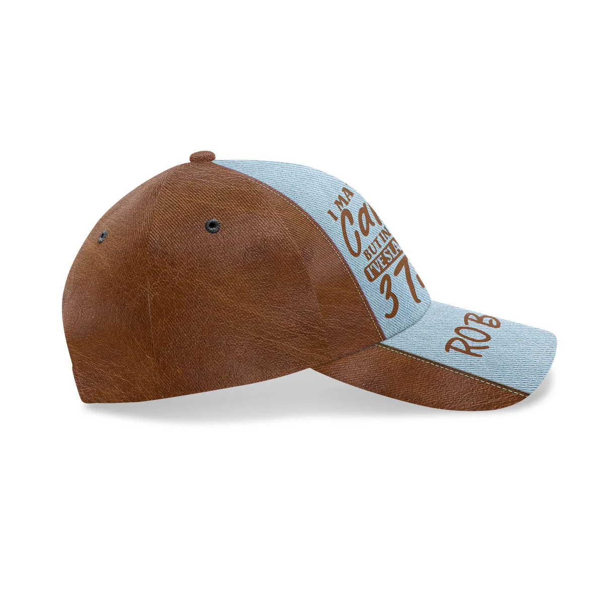 I May Look Calm - Personalized Classic Cap - Image 4